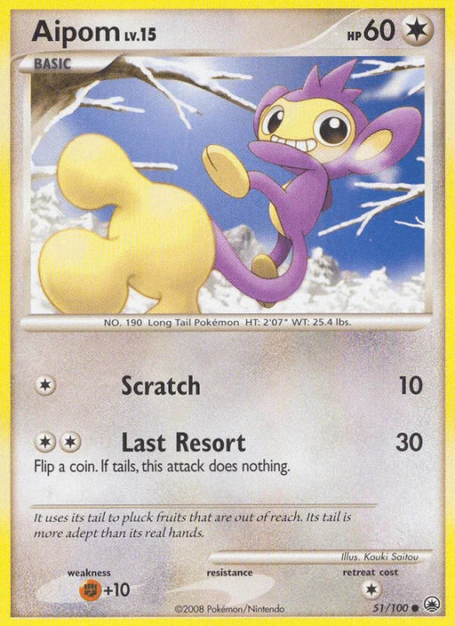 Aipom (51/100) [Diamond & Pearl: Majestic Dawn] - for just $0.20! 