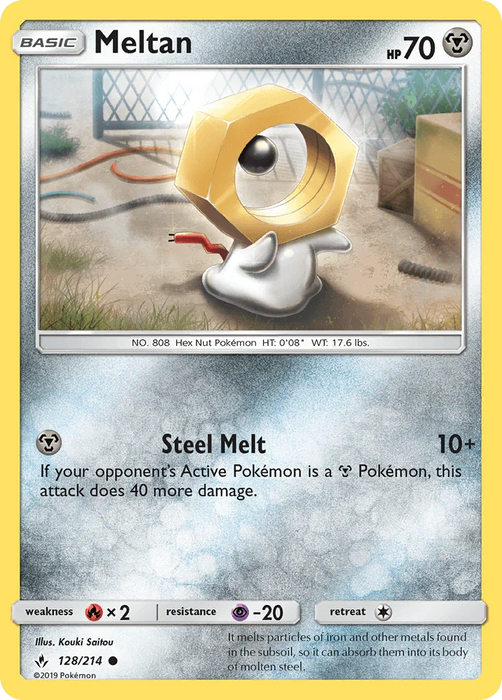 Meltan (128/214) [Sun & Moon: Unbroken Bonds] - for just $0.10! 