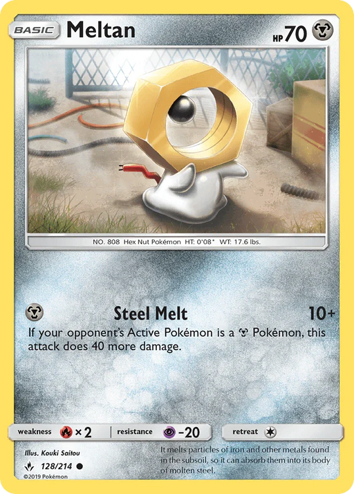 Meltan (128/214) [Sun & Moon: Unbroken Bonds] - for just $0.10! 