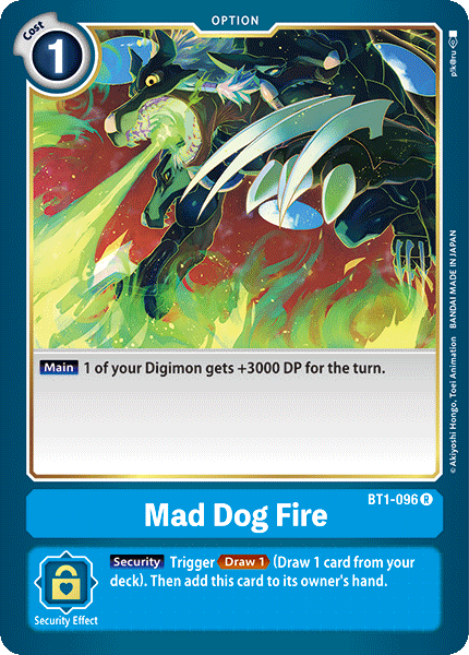 Mad Dog Fire [BT1-096] [Release Special Booster Ver.1.0] - Just $0.09! Shop now at Retro Gaming of Denver