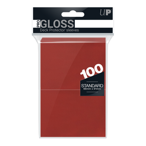 Ultra PRO: Standard 100ct Sleeves - PRO-Gloss (Red) - Just $0! Shop now at Retro Gaming of Denver