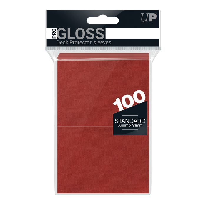 Ultra PRO: Standard 100ct Sleeves - PRO-Gloss (Red) - Just $0! Shop now at Retro Gaming of Denver