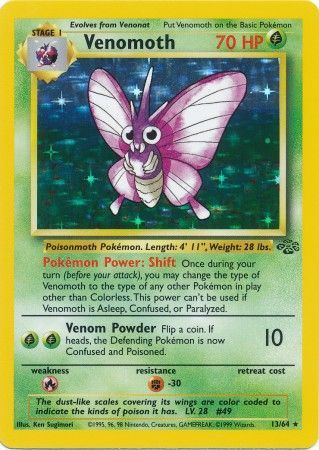 Venomoth (13/64) [Jungle Unlimited] - Just $6.05! Shop now at Retro Gaming of Denver