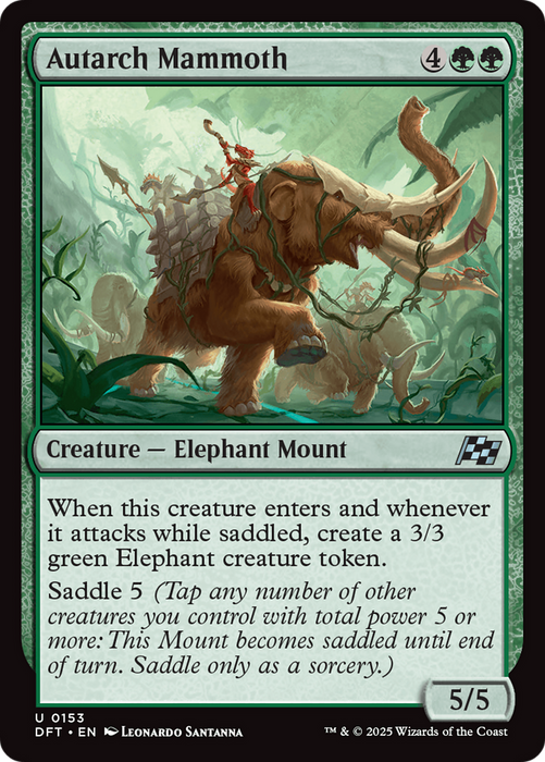 Autarch Mammoth (DFT-153) - Aetherdrift Foil - for just $0.01! 