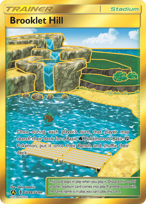 Brooklet Hill (SV88/SV94) [Sun & Moon: Hidden Fates - Shiny Vault] - for just $5.50! 