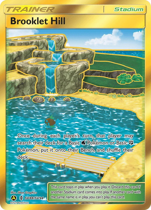 Brooklet Hill (SV88/SV94) [Sun & Moon: Hidden Fates - Shiny Vault] - for just $7.40! 
