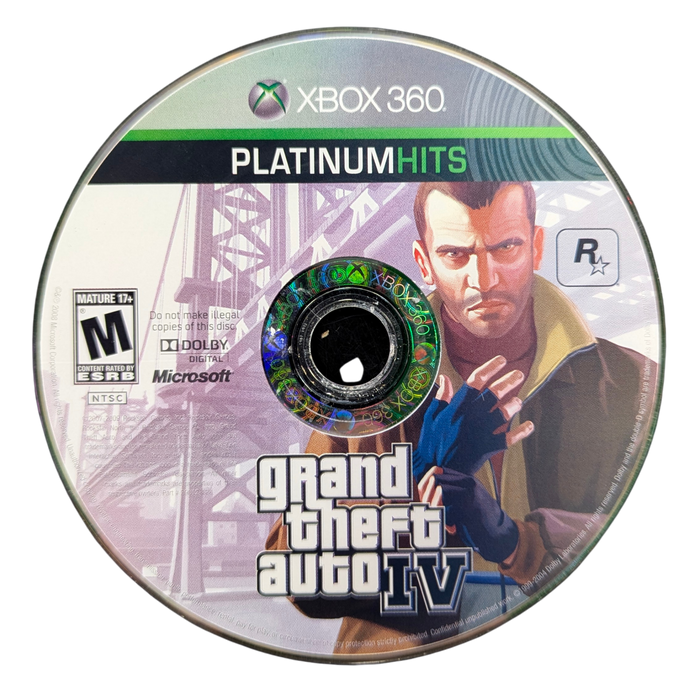 Grand Theft Auto IV [Platinum Hits] – Xbox 360 (X360) - for just $9.99! 