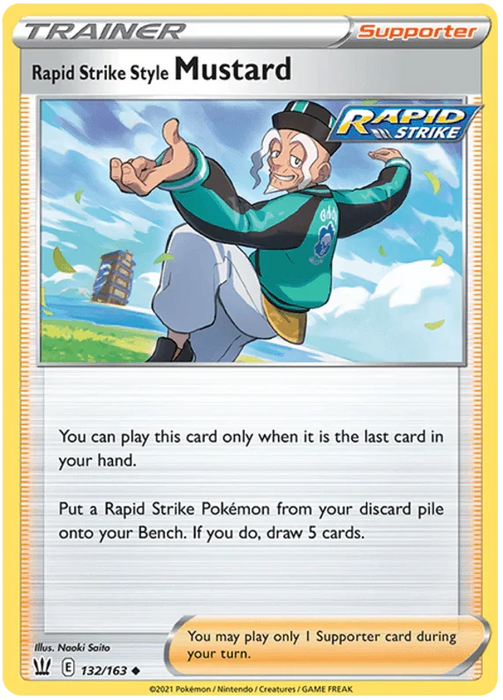 Rapid Strike Style Mustard (132/163) [Sword & Shield: Battle Styles] - for just $0.10! 