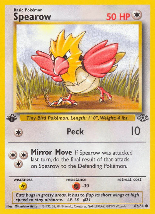 Spearow (62/64) [Jungle 1st Edition] - for just $0.35! 
