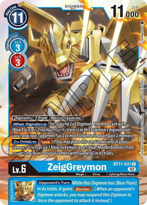 ZeigGreymon [BT11-031] [Dimensional Phase] - Just $0.55! Shop now at Retro Gaming of Denver