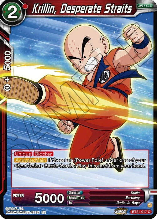 Krillin, Desperate Straits (BT21-017) [Wild Resurgence] - for just $0.10! 