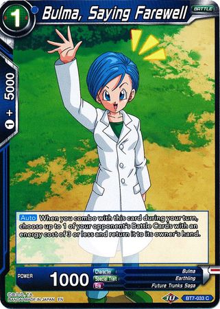Bulma, Saying Farewell (BT7-033) [Assault of the Saiyans] - for just $0.10! 