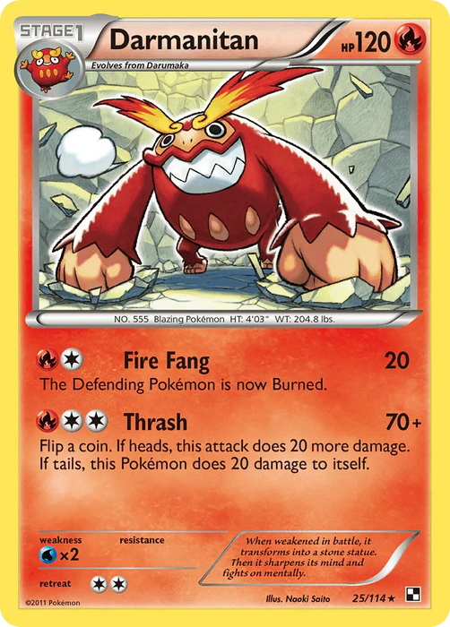 Darmanitan (25/114) [Black & White: Base Set] - for just $0.35! 