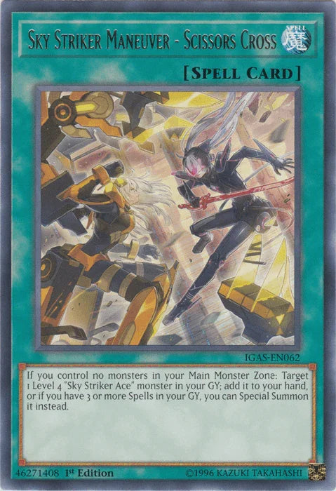 Sky Striker Maneuver - Scissors Cross [IGAS-EN062] Rare - for just $0.15! 