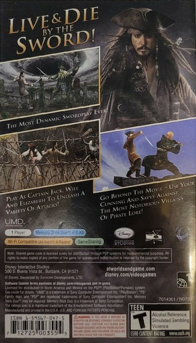 Pirates of the Caribbean At World's End – PlayStation Portable (PSP) - for just $0! 
