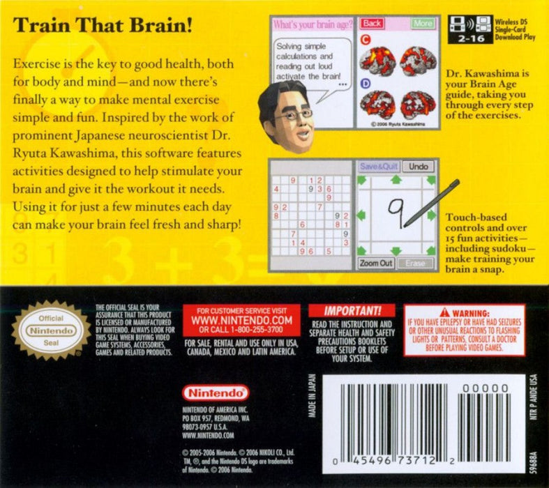 Brain Age – Nintendo DS (DS) - for just $6.99! 