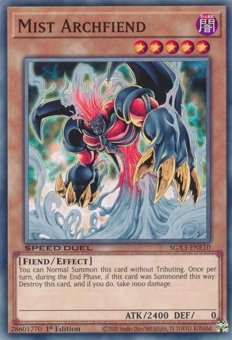 Mist Archfiend [SGX3-ENE10] Common - for just $0.10! 