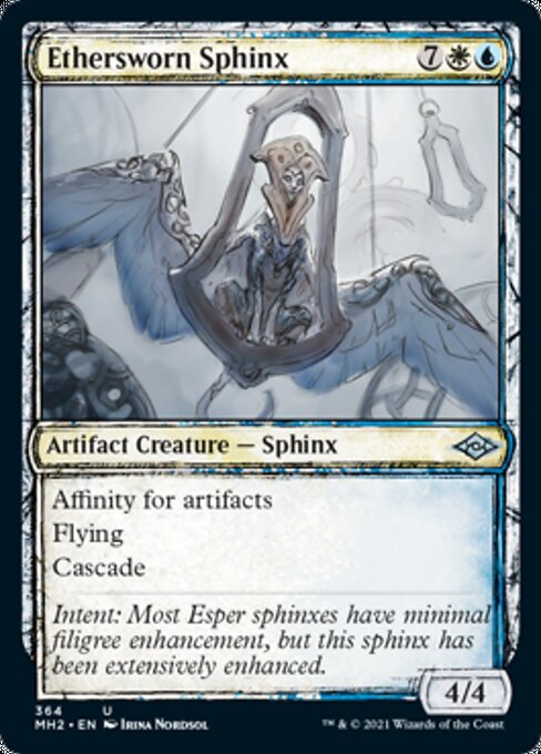 Ethersworn Sphinx (Showcase) (Modern Horizons 2) Near Mint - for just $0.09! 
