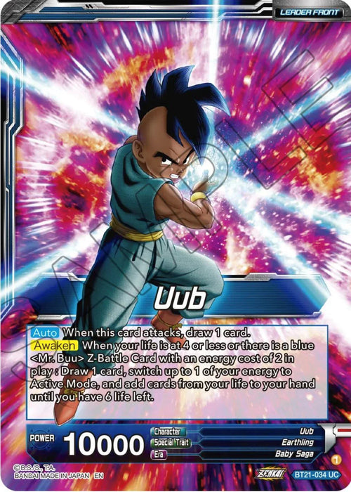 Uub // Uub & Mr. Buu, Resonating Spirits (BT21-034) [Wild Resurgence] - for just $0.10! 