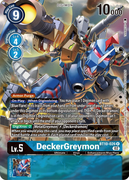 DeckerGreymon [BT10-026] (Alternate Art) [Xros Encounter] - Just $1! Shop now at Retro Gaming of Denver