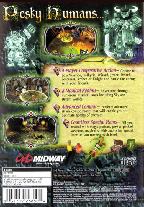 Gauntlet: Dark Legacy – PlayStation 2 (PS2) - for just $29.99! 