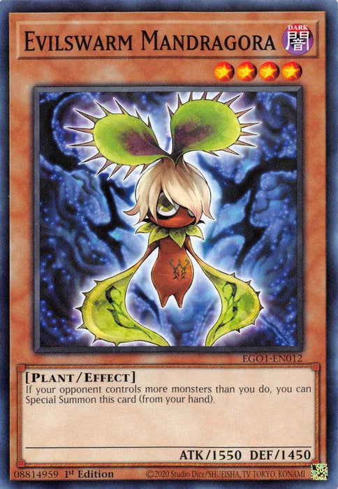 Evilswarm Mandragora [EGO1-EN012] Common - for just $0.10! 