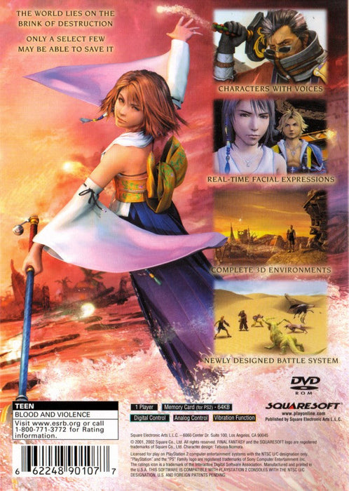 Final Fantasy X [Greatest Hits] – PlayStation 2 (PS2) - for just $8.99! 