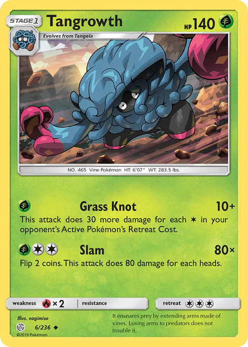 Tangrowth (6/236) [Sun & Moon: Cosmic Eclipse] - for just $0.10! 