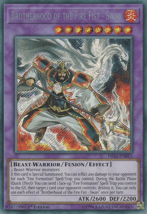 Brotherhood of the Fire Fist - Swan [FIGA-EN015] Secret Rare - for just $0.20! 