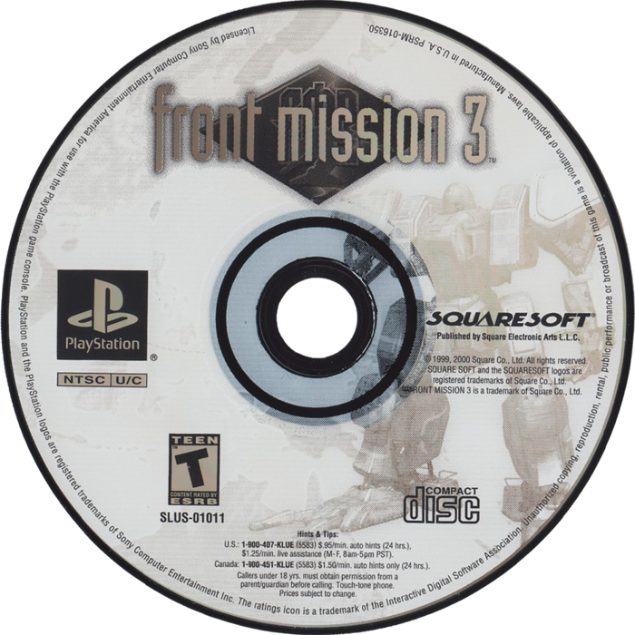 Front Mission 3 – PlayStation 1 (PS1) - for just $0! 