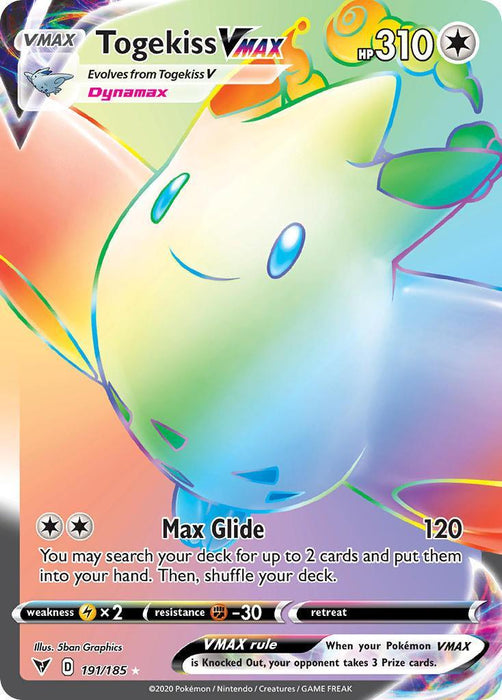 Togekiss VMAX (191/185) [Sword & Shield: Vivid Voltage] - for just $5.25! 