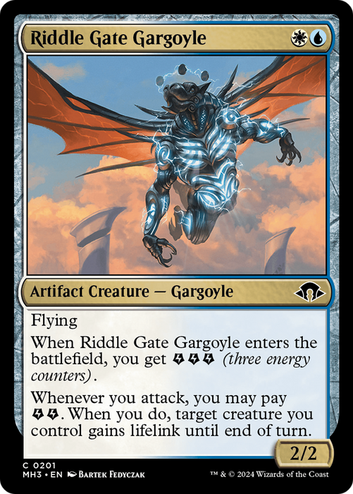 Riddle Gate Gargoyle (MH3-201) - Modern Horizons 3 - for just $0.05! 