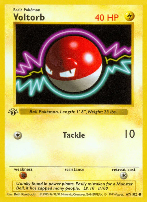 Voltorb (67/102) (Shadowless) [Base Set 1st Edition] - for just $4.35! 
