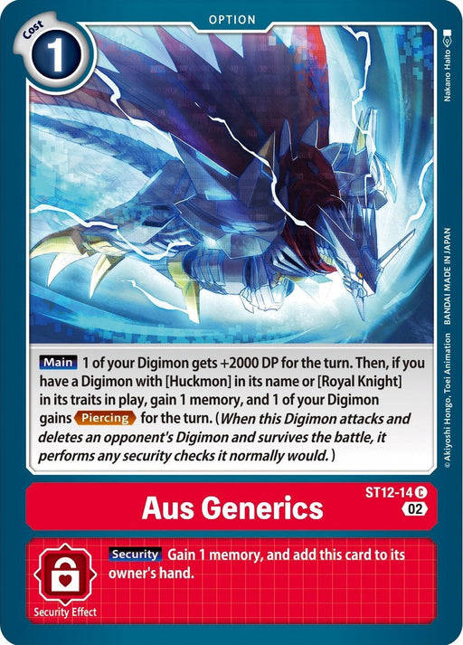 Aus Generics [ST12-14] [Starter Deck: Jesmon] - Just $0.09! Shop now at Retro Gaming of Denver