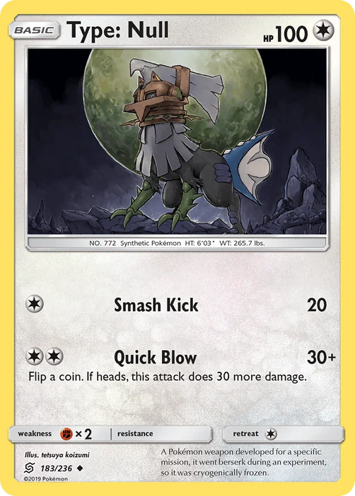 Type: Null (183/236) [Sun & Moon: Unified Minds] - for just $0.20! 