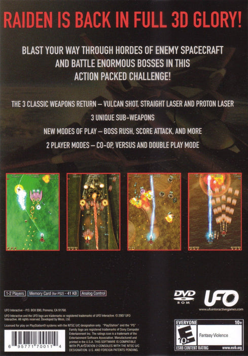 Raiden III – PlayStation 2 (PS2) - for just $13.99! 