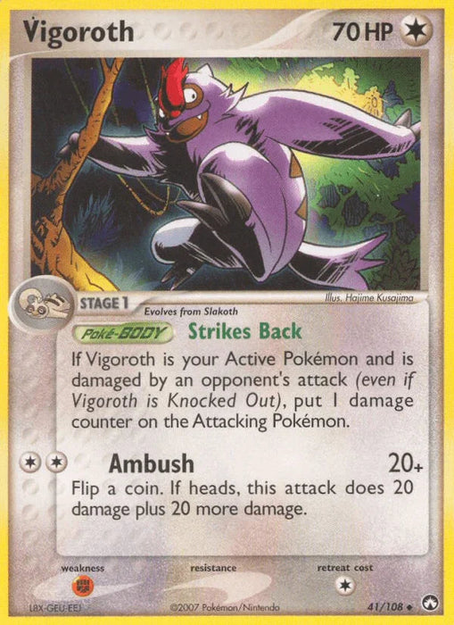 Vigoroth (41/108) [EX: Power Keepers] - for just $0.35! 