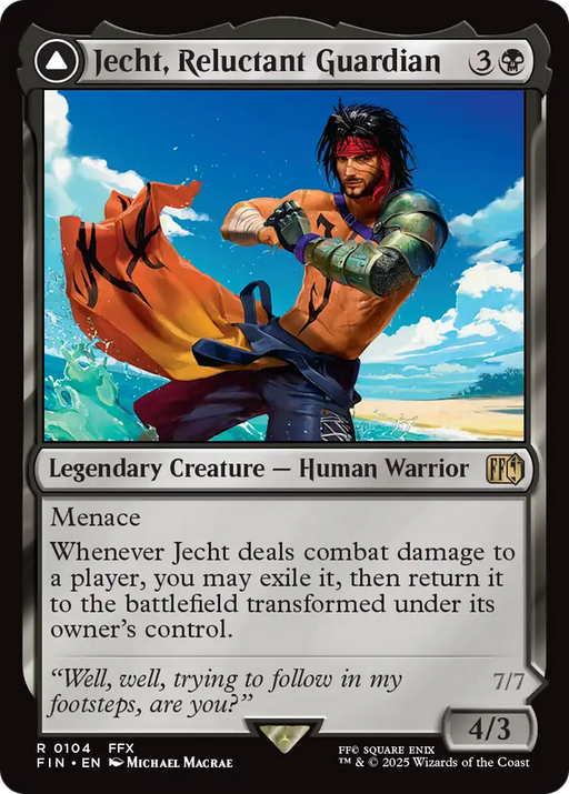 Jecht, Reluctant Guardian // Braska's Final Aeon (FIN-104) - FINAL FANTASY: (enchantment) - for just $0.12! 