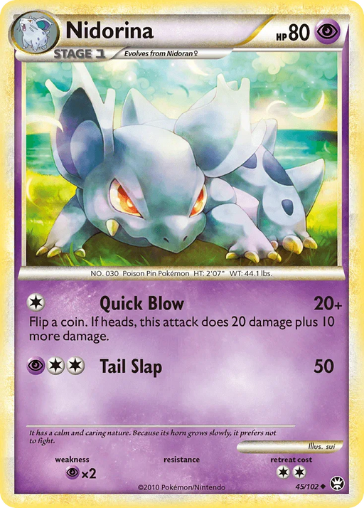 Nidorina (45/102) [HeartGold & SoulSilver: Triumphant] - for just $0.20! 