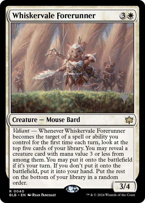 Whiskervale Forerunner (PPBLB-040) - Bloomburrow Promos - for just $0.17! 
