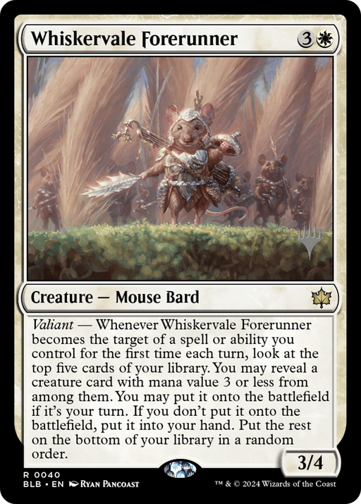 Whiskervale Forerunner (PPBLB-040) - Bloomburrow Promos - for just $0.17! 