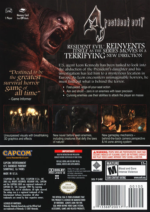 Resident Evil 4 – GameCube (GC) - for just $0! 
