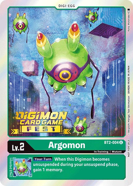 Argomon [BT2-004] (Digimon Card Game Fest 2022) [Release Special Booster Promos] - Just $0.09! Shop now at Retro Gaming of Denver