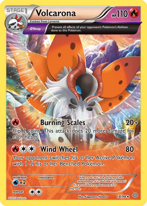Volcarona (18/98) [XY: Ancient Origins] - for just $0.55! 