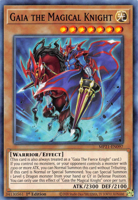 Gaia the Magical Knight [MP21-EN097] Common - for just $0.10! 