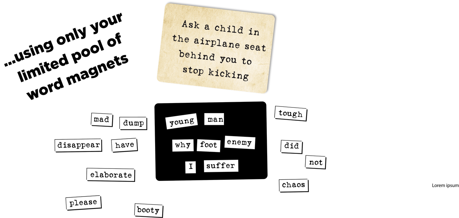 Ransom Notes: The Ridiculous Word Magnet Game - for just $40! 
