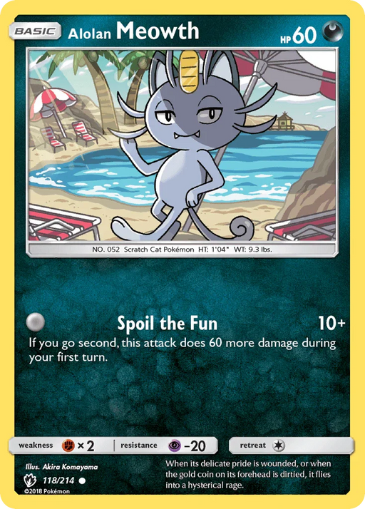 Alolan Meowth (118/214) [Sun & Moon: Lost Thunder] - for just $0.15! 