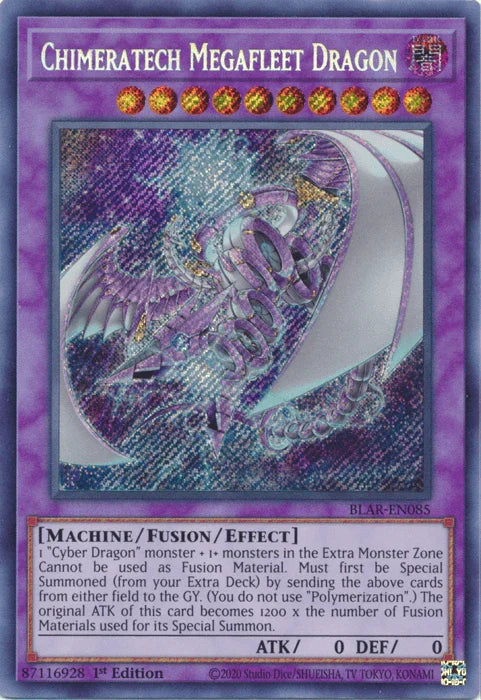 Chimeratech Megafleet Dragon [BLAR-EN085] Secret Rare - for just $0.55! 