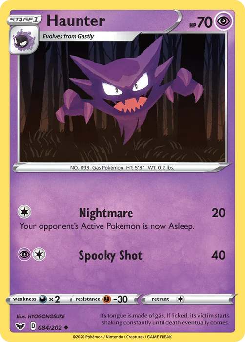 Haunter (084/202) [Sword & Shield: Base Set] - for just $0.10! 