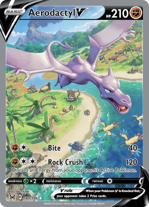 Aerodactyl V (180/196) [Sword & Shield: Lost Origin] - for just $62.25! 